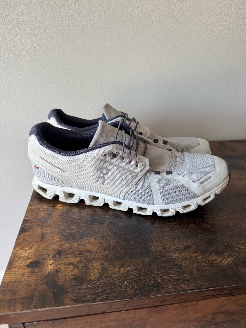 On Cloud 5 Combo Running Shoes Mens 13 Ice Glacier Grey Sneakers 79.98013